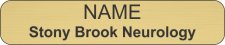 (image for) Stony Brook Medicine Shaped Gold badge