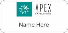 (image for) Apex Expeditions Shaped White badge for Guests