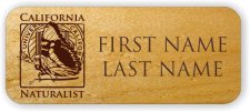 (image for) California Naturalist Program Standard Maple Laser Engraved badge