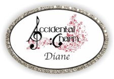 (image for) Accidental Charm Quartet Oval Bling Silver Other badge