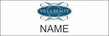 (image for) Villa Realty Associtates, Inc Shaped White badge