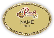 (image for) Pinnacle 1 Realty Oval Bling Gold badge