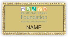 (image for) Regional Parks Foundation Bling Gold badge