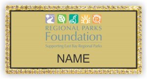 (image for) Regional Parks Foundation Bling Gold badge