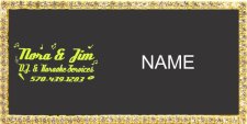 (image for) Nora & Jim DJ & Karaoke Services Bling Gold Other badge
