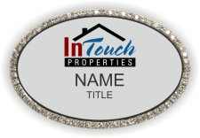 (image for) intouch properties Oval Bling Silver badge