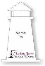 (image for) Charlotte Harbor Healthcare Shaped White badge