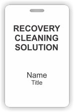 (image for) Recovery Cleaning Solution ID Vertical badge