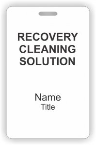 (image for) Recovery Cleaning Solution ID Vertical badge