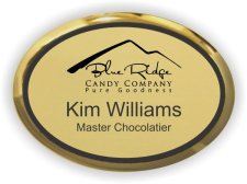 (image for) Blue Ridge Candy Company Oval Executive Gold badge