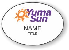 (image for) Yuma Sun Oval White badge