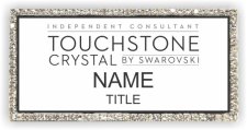 (image for) Touchstone Crystal by Swarovski Bling Silver Other badge