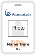 (image for) PharmaLabs Photo ID Vertical badge (RPh Watermark)