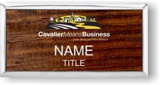(image for) Cavalier Means Business Executive Silver Rosewood badge