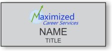 (image for) Maximized Career Services Standard Silver Square Corner badge