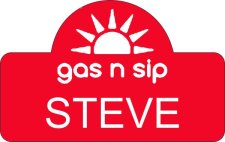 (image for) Gas n Sip Shaped Other badge