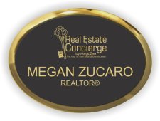 (image for) Real Estate Concierge Oval Executive Gold Other badge