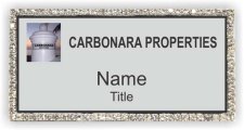 (image for) Carbonara Properties Bling Silver badge