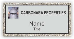 (image for) Carbonara Properties Bling Silver badge