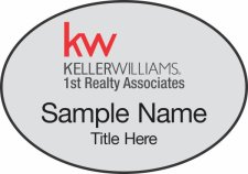 (image for) Keller Williams 1st Realty Associates Silver Oval Badge
