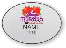 (image for) MyFroYo Oval Silver badge