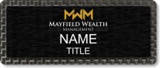 (image for) Mayfield Wealth Management Carbon Frame Anodized Insert badge