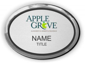 (image for) Apple Grove Oval Executive Silver badge