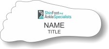 (image for) Shin Foot and Ankle Specialists Shaped White badge