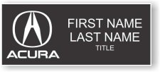 (image for) Walker Acura Standard Black Square Corner badge