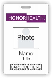 (image for) Honor health Barcode ID Vertical badge