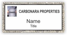 (image for) Carbonara Properties Bling Silver Other badge