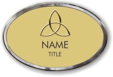 (image for) Trinity Baptist Church Oval Prestige Polished badge