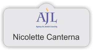 (image for) Agency for Jewish Learning Shaped Silver badge