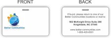(image for) Better Communities ID Horizontal Double Sided badge