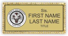 (image for) Greater St. John Baptist Church "Sis." Bling Gold badge