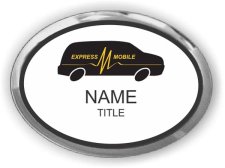 (image for) Express Mobile Diagnostic Services Oval Executive Silver Other badge