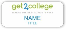 (image for) Get2College Standard White badge