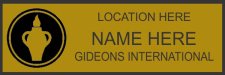 (image for) Gideon's International Shaped Gold badge