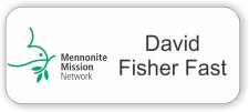 (image for) Mennonite Mission Network Standard White badge