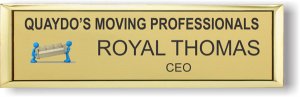 (image for) Quaydo\'s Moving Professionals Small Executive Gold badge