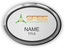 (image for) Straight Point Business Solutions Oval Executive Silver badge