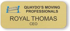 (image for) Quaydo's Moving Professionals Gold Round Corners badge