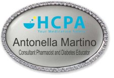 (image for) HCPA Oval Bling Silver badge