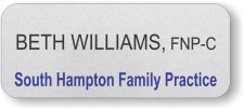 (image for) South Hampton Family Practice Silver Round Corners badge