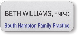 (image for) South Hampton Family Practice Silver Round Corners badge