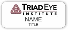 (image for) Triad Eye Institute Standard White badge