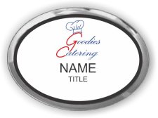 (image for) GOODIES CATERING, LLC Oval Executive Silver Other badge