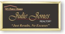 (image for) 21 Family Homes Executive Black w/ Gold Frame Badge