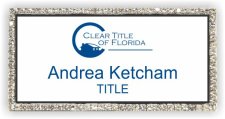 (image for) Clear Title of Florida Bling Silver Other badge