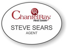 (image for) Chantel Ray Real Estate Oval White badge